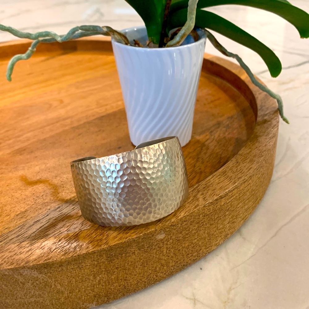 Silver cuff bracelet
